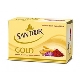 SANTOOR GOLD BATH SOAP(75GX4) 1pcs